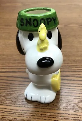 Vintage 1966 Snoopy Woodstock Come Home Ceramic Vase Planter Pencil Holder 4.5  • $31.97