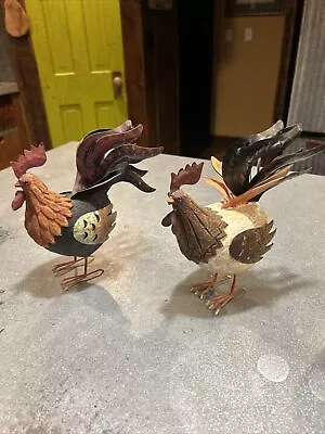 Rooster 9  H   & Chicken Figurines Country Farmhouse Decor • $18.99