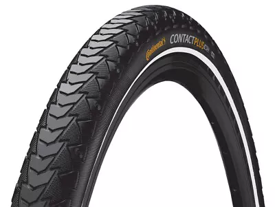 Continental Contact Plus Wired Tyre - Black/Black Reflex 700 X 32mm • $49.99