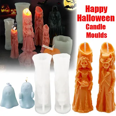 £7.28 • Buy Halloween Candle Molds 3D Silicone For DIY Wax Making Moulds Soap Resin Craft UK
