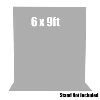 LS [1-Pack] 100% Cotton 6x9 Ft Gray Photography Background Muslin Backdrop • $14.26