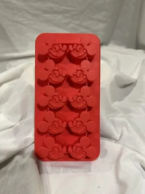 Disney Mickey Silicone Mold Ice Tray Jello-O Chocolate 10 Cubes Mickey Mouse • $12