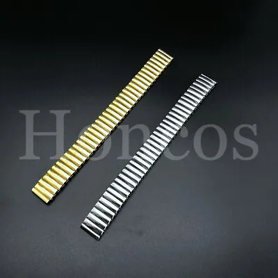 Fits For Timex Expansion 12-22 MM Gold Silver Tone Watch Band Bracelet Vintage • $12.99