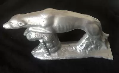 Vtg Pewter Greyhound Dog Racing Running Figure Figurine Statue Paperweight 7  • $22.99