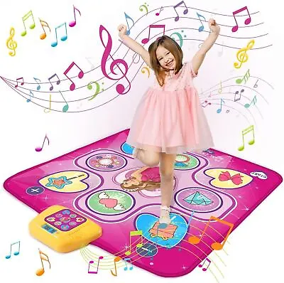 Kids Dance Mat For Boys Gift Non-Slip Electronic Dance Pad With LED Lights Music • £26.91