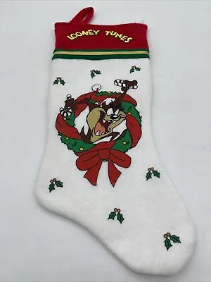 Vintage TAZ Christmas Stocking Looney Tunes 1995 Warner Bros • $18.27