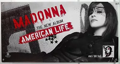 Madonna  American Life  Vinyl Banner 2003 Album Thailand Promo Poster • $128