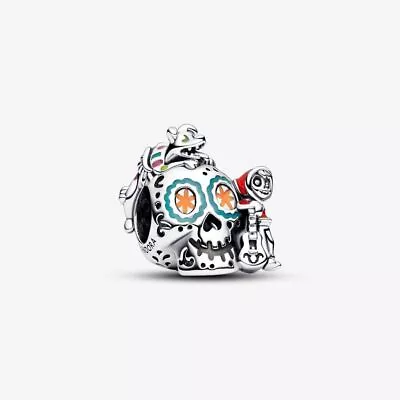 Pandora Disney Pixar Coco Miguel & Dante Skull Glow-in-the-dark Charm • £2.95