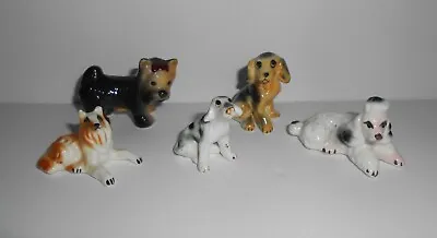 Lot Of 5 Vintage Miniature Ceramic Dogs • $14.99