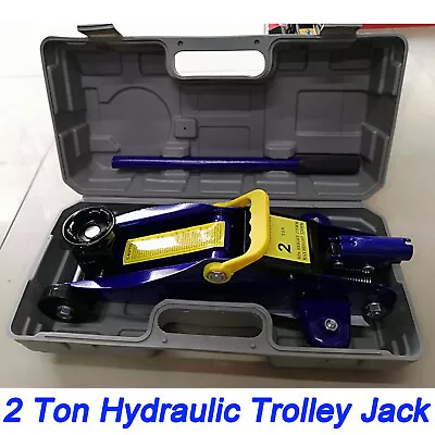 2 Ton Portable Floor Jack Vehicle Car Garage Auto Small Hydraulic Lift W/ Case • $51.40