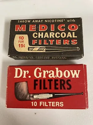 Vintage Pipe Filters Dr Grabow Filters And Medico Charcoal Filters • $9.50