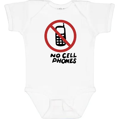 Inktastic No Phones Baby Bodysuit One-piece Infant Creeper • $24.99