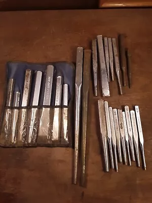 Nice Lot Of Pre Owned Punches And Chisels - CRAFTMAN WIZARD POWER KRAFT Vintage  • $24.50