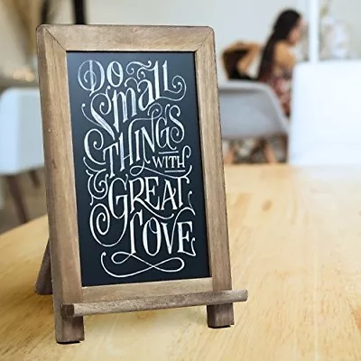 Wooden Board Message Chalkboard Mini Chalk Board Sign Wedding Bar Decor Magnetic • $31.48