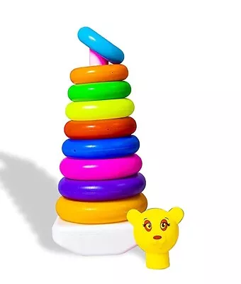 2x Children Baby Toy Stacking Rings  Educational Toy Stack Gift • £6.99