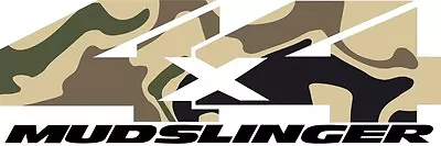 2  4x4 Camo Mudslinger Truck Sticker Decal Ford Chevy  • $15