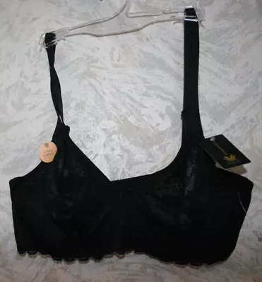 Wacoal Convertible 851334 Soft Sense Underwire Unlined Lace Size 32D Bra Black • $31.99