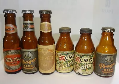 Vintage Mini Advertising Beer Bottles Lot  • $34.95