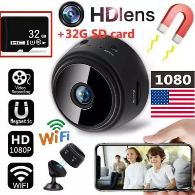 1080P Mini Hidden Spy With 32GB TF Card Camera Wifi Wireless Home Security DVR • $15.19