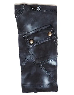 Tripp Nyc Jeanie Acid Wash Apocalyptic Punk Gothic Armwarmer Biker Rocker Gloves • $8.99