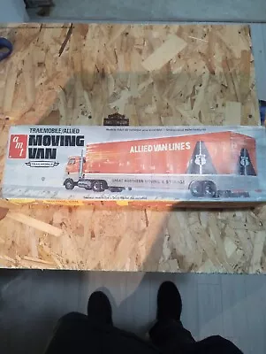 Vintage AMT Allied Van Lines Moving Trailer Model Kit  • $45