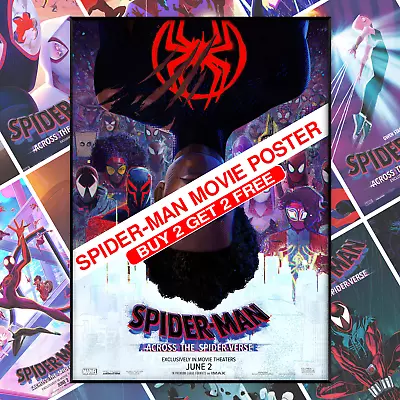 Spider-man Across The Spider-verse Movie Poster Print Picture Film  A4 A3 A2 • £3.99
