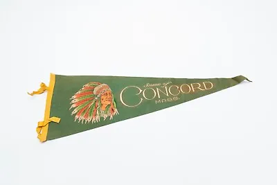 Vintage Concord Massachusetts Souvenir Felt Pennant 27  • $14.49