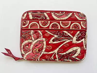 Vera Bradley Red & Pink Tablet IPad Mini Kindle Zippered Cover Case Sleeve • $16.99