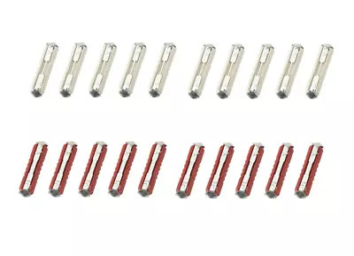 VW FLOSSER FUSE ASSORTMENT 20 PACK 10 WHITE 8A 10 RED 16A 10 Of EACH GERMANY • $7.99