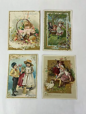 Lot Of 4 McLAUGHLINS XXXX COFFEE Victorian Trade Cards 1890s Children Babies • $22.88