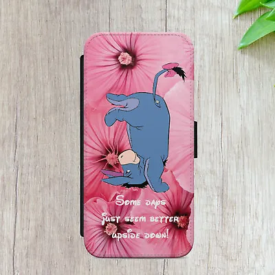 Eeyore Winnie Pooh Flip Case For Iphone Samsung Huawei Gift Wallet Phone Cover • £11.89