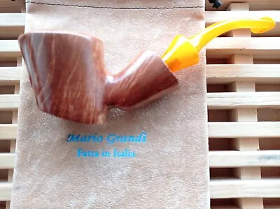 Mario Grandi Poker Stand Up II Freehand Smooth Higt Grade Briar Pipe Handmade It • $170