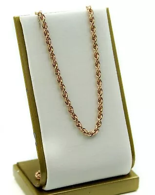 Michael Anthony Ma 14K Rose Gold 2mm Diamond-Cut Rope Chain • $285