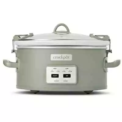 Crock Pot 6qt Cook And Carry Programmable Slow Cooker - Sage • $43.99