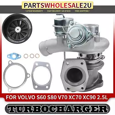 Turbo Turbocharger For Volvo S60 2003-2009 S80 2004-2006 V70 XC70 XC90 L5 2.5L • $179.99