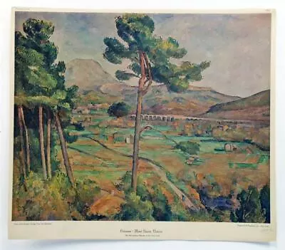 Vintage Modern CEZANNE Mont Sainte Victoire Contemporary Landscape #Z120 • $50