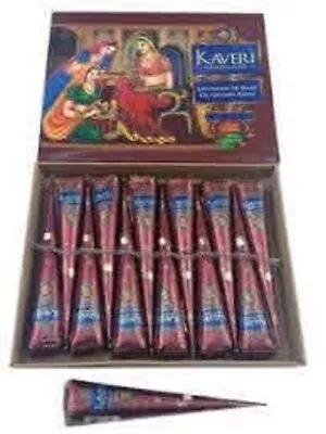 Henna Cones Temporary Body Tattoo Art Herbal Kaveri Brown Ink Hena- 10 PC Pack • $39.84