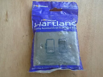 Hamilton Hartland Black Nickel 1 Gang 13A Fused Spur • £6