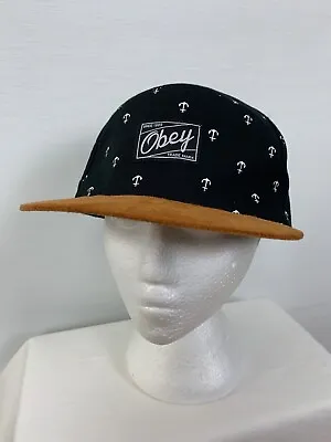 Obey Clothing Mens 5 Panel Retro Streetwear Snapback Cap Hat • $25.95