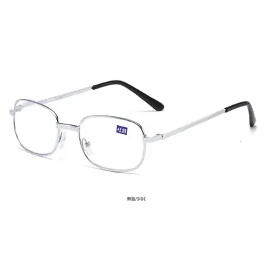 Men Metal Oval Anti Blue Light Reading Glasses Clear Lens Full Frame Glasses • $7.49