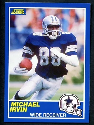 1989 Score #18 Michael Irvin Rookie Card HOF RC Dallas Cowboys NFL WR Football • $17.15