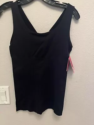 Yummie Tummie Seamless Shaping Tank With Center Shaping Panel NWT Size M/L Black • £11.32