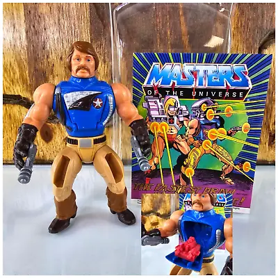 RIO BLAST Vintage He-Man Masters Of The Universe Figure & Mini Comic MOTU 1985 • $31.98