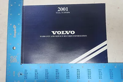 2001 01 Volvo Maintenance Repair Service Book Log Owner's Manual Supplement S5 • $12.79