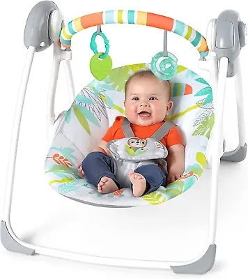 $89.99 • Buy Portable Automatic 6-Speed Baby Swing With Removable -Toy Bar, 0-9 Months