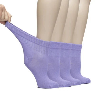 $44 • Buy Hugh Ugoli Women's Bamboo Diabetic Crew Thin Socks, 4 Or 8 Pairs