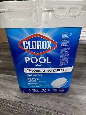 CLOROX Pool & Spa 3” Chlorinating Chlorine Tablets Kills Bacteria 35 LB Bucket • $159.99