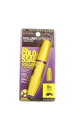 Maybelline The Colossal Mascara 231 CLASSIC BLACK Instant Volume 0.27 Oz • $8