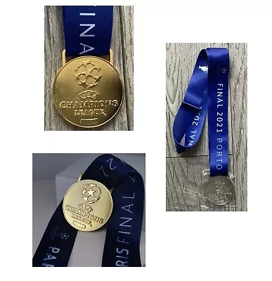 UEFA Champions League Final Medal 2020 LISBON/2021 PORTO/2022 PARIS • $23.88