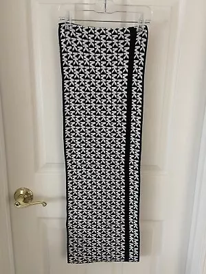 Michael Kors Infinity Scarf - Mk Monogram Black & White Reversible Knit  • $29.91